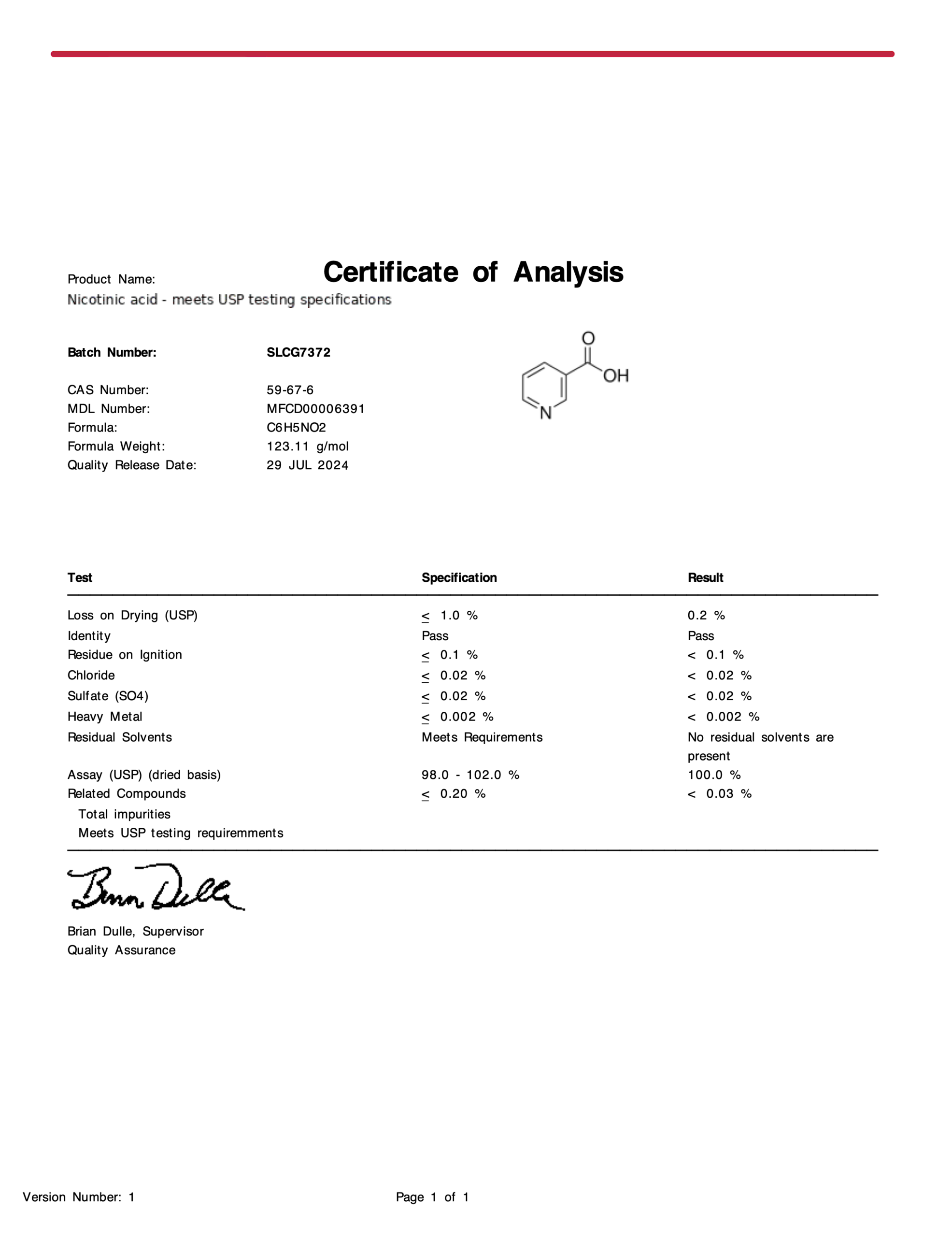 Niacin (Nicotinic acid), USP-Grade - Image 2